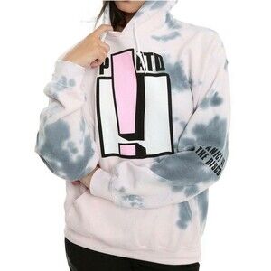 Panic At The Disco Junior's Tie Dye Hoodie Pink/Grey M‎ FLAWED